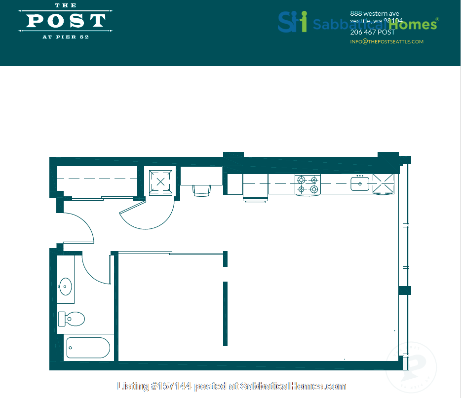 1 bedroom Apartment or Condo for rent in Seattle listing 157144