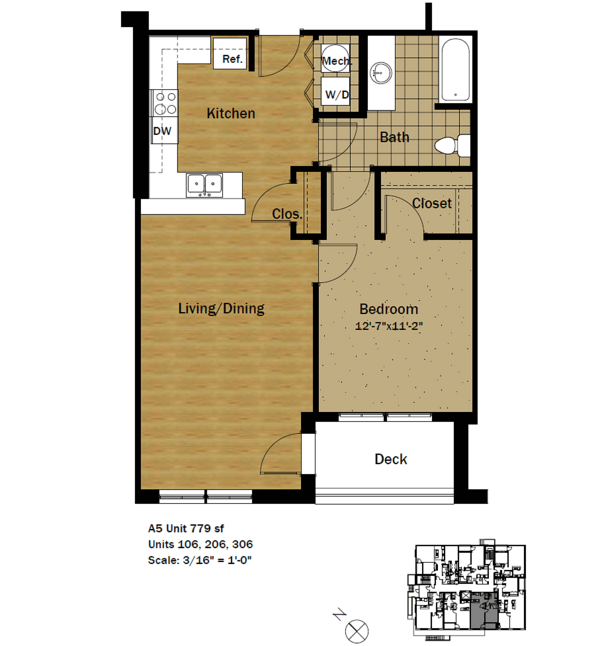 1 bedroom Apartment or Condo for rent in Madison listing 157641